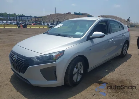 2019 Hyundai Ioniq Hybrid Blue from USA, damaged, VIN KMHC65LC2KU110425